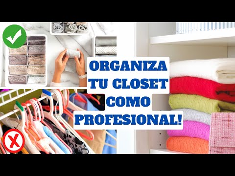 Organiza tu armario pequeño lleno de ropa
